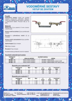 Katalog vodárenské výroby